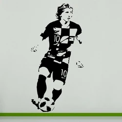 Diego Costa Luka Modric Gareth Bale Footballer Soccer Player Bedroom Decal Wall Sticker Picture Poster Boys' Room Football Decor