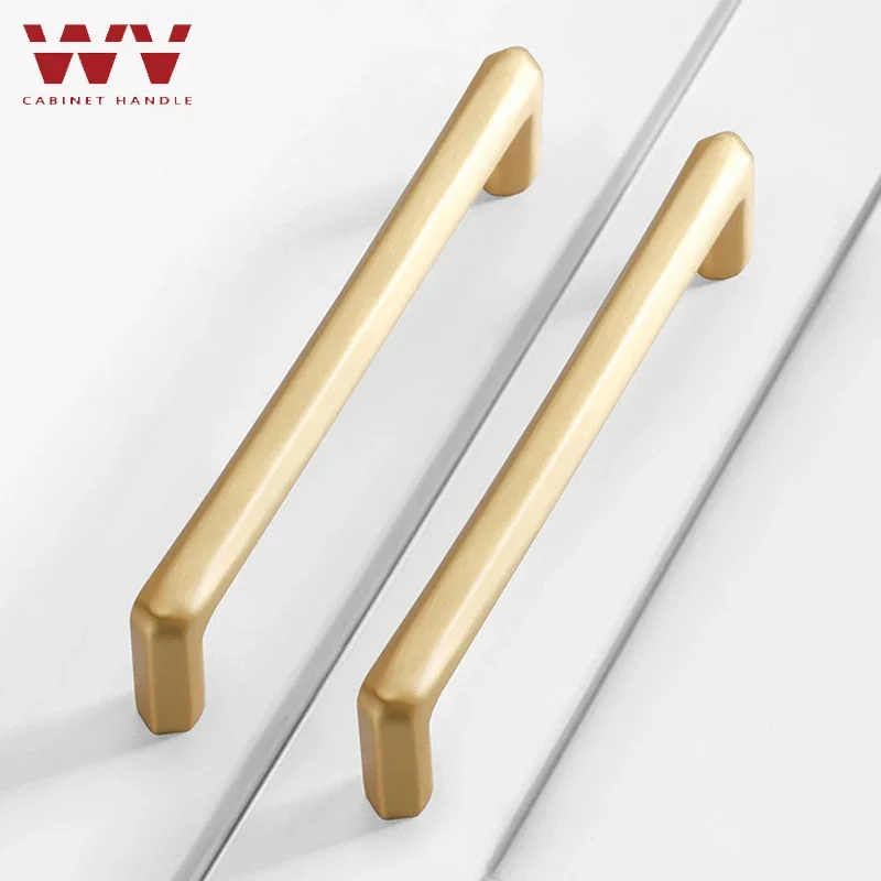 YM Modern Minimalist Pulls Cupboard Pearl Gold Brass Cabinet Door Handles Gray Zinc Alloy Drawer Knobs Kitchen Furniture Hardwar