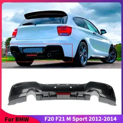 For BMW F20 F21 M Sport M135i M140i 2012-2014 Rear Bumper Lip Diffuser With LED Rear bumper Spoiler Accessories Auto Parts