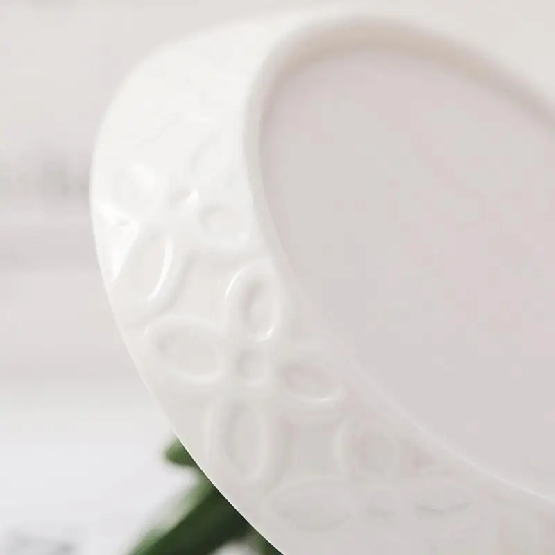 QX2E Ceramic Aloe Cactus Rings Holder Tray Jewelry Organizers for Bathroom Dresser Use