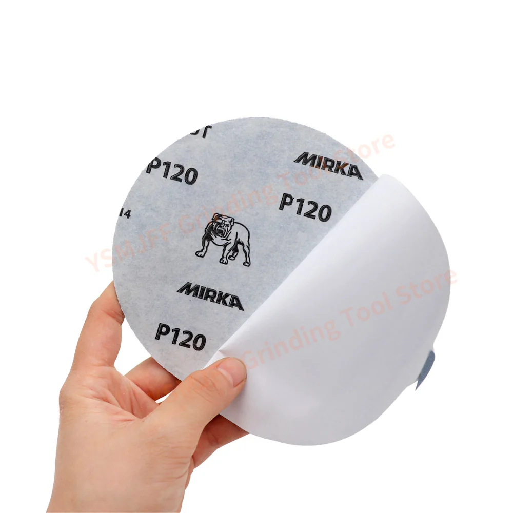 5 Inch Basecut Grip PSA Sanding Disc 180-320 Grit Aluminum Oxide Sticky-Back Sandpaper for Car Body，Wood,Paint,Walls,Putty