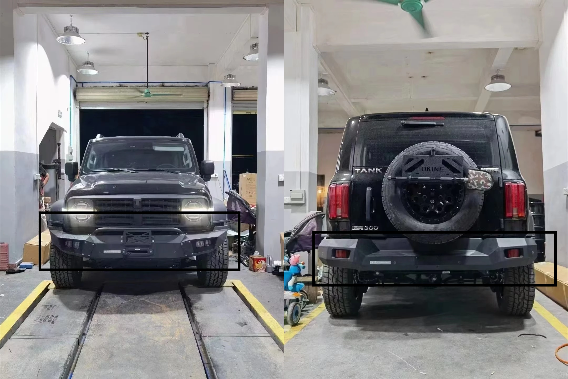 

Astronaut.Aluminum Front Rear Bumper Assembly for Tank 300 Convert Car Accessories