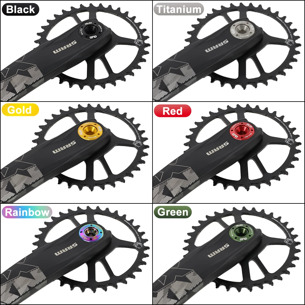 Bicycle Crank Arm Cap Kit DUB Crank Cover DUB Cap Crank Self-Extracting Bolt M18/M30 for SRAM NX/GX/Force/XX1 Crank Spare Part