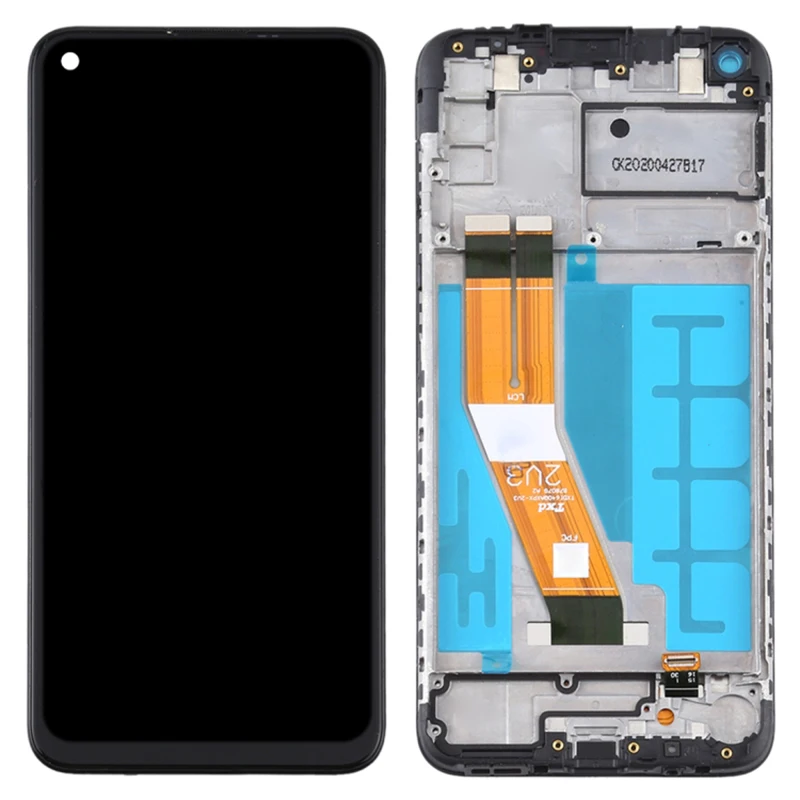 Tela LCD de 6,4 polegadas para Samsung Galaxy A11 (versão UE) A115 com conjunto de digitalizador + peça de reposição de moldura