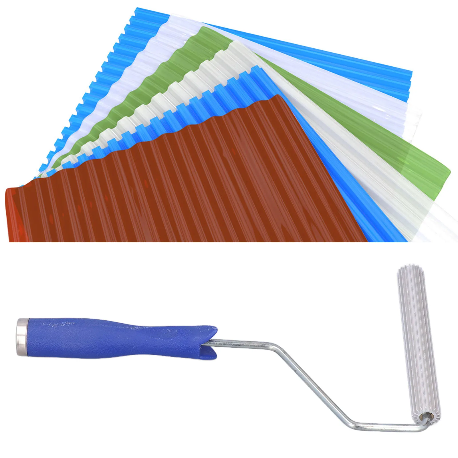 21x150mm Fiberglass Laminating Bubble Roller  Aluminium Alloy Fiberglass Roller Bubble Paddle Tool Laminating Roller