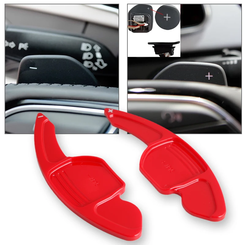 Car Steering Wheel Shift Paddle Extension For Audi A3 A4 A4L A5 A6 A7 A8 Q3 Q5 Q7 TT S3 R8 MK2 S5 DSG Shifting Paddle