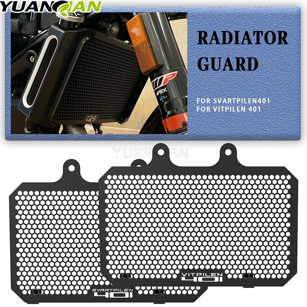 Motorcycles For Husqvarna Svartpilen Vitpilen 401 Vitpilen401 2018 - 2023 2022 Radiator Grille Guard Cover Protector Accessories