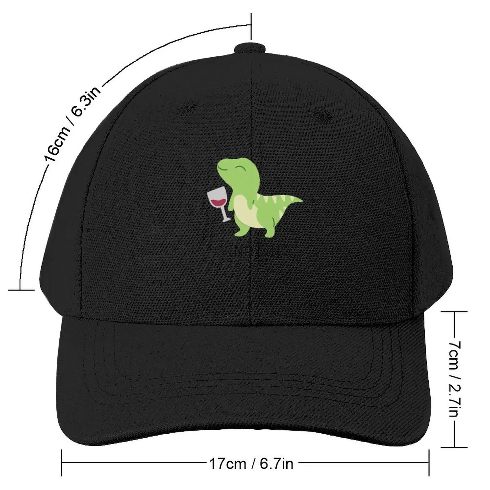 VINO DINO-Casquette de baseball pour homme et femme, chapeau de plage personnalisé, icône anime