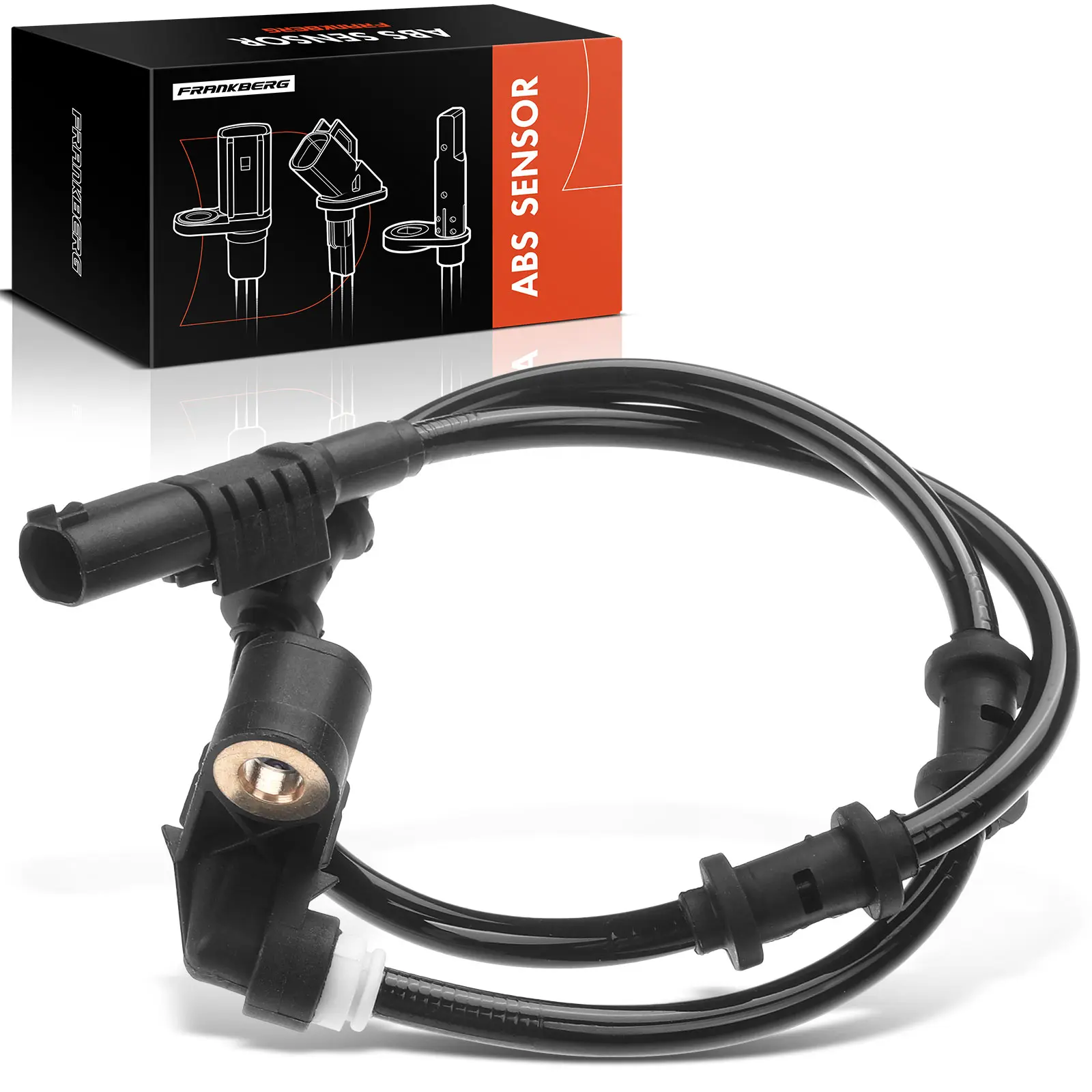 Frankberg 1x ABS Sensor Hinterachse Links für Mercedes-Benz M-Klasse W163 2.7L 3.2L 4.0L 4.3L 5.0L 5.4L 1998-2005 2ABS0421