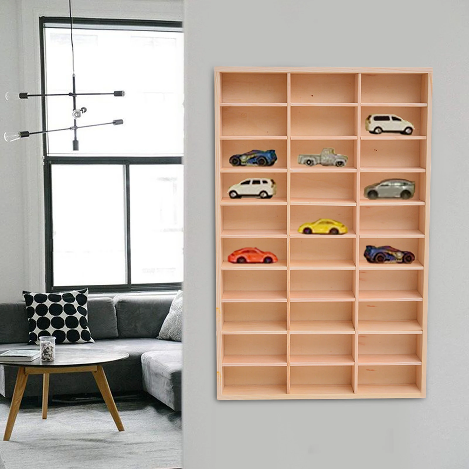 Diecast Car Display Rack Action Figures Display Shelf Showcase Storage Multifunction Cabinet for Retail Store