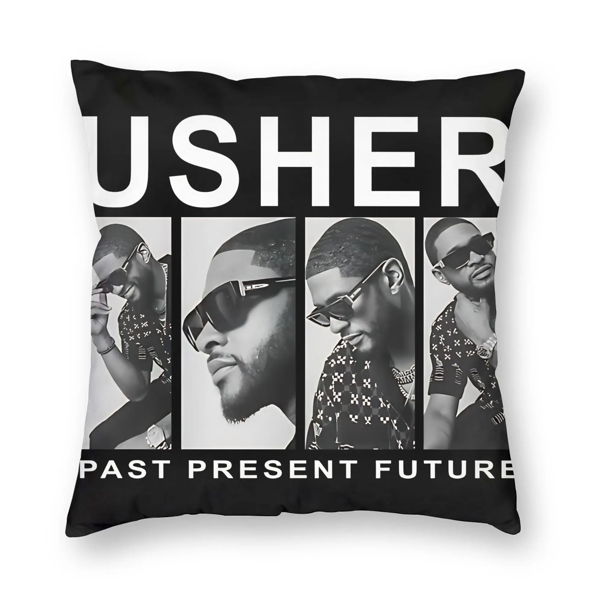 Chris Brown And Usher The Rb Tour Pillowcases  Raymond And Brown Funny Pillow Case For Chair Sofa Home Decor Soft Pillow Cover