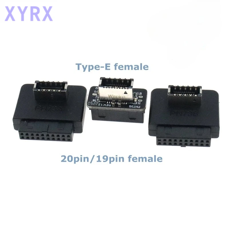 USB 3.0 Internal Header to USB 3.1/3.2 Type C front Type E Adapter 20pin to 19pin converter for pc motherboard Connector Riser