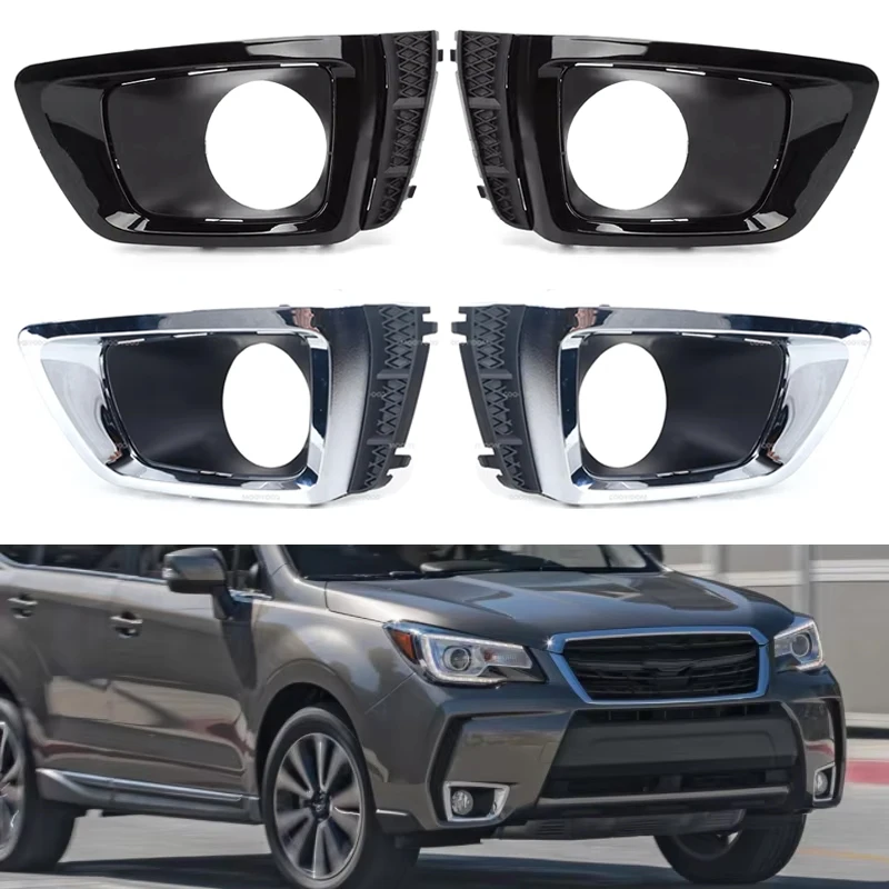Para Subaru Forester SJ 2013 2014 2015 2016 parachoques delantero de coche luz antiniebla cubierta de marco embellecedor luces antiniebla rejilla antiniebla capó