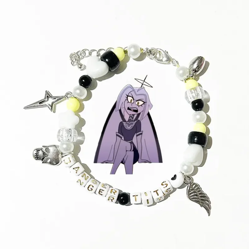 Adam & Lute Inspired Bracelets - Hazbin Hotel Matching Jewelry, Handmade BFF/Couple Accessories, Cute Fan Gift for Friends