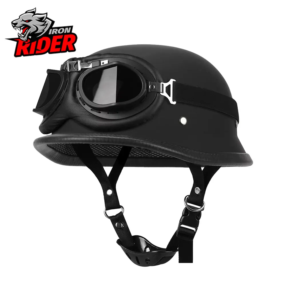 Motorcycle Helmet Retro Knight Half Helmet Summer Motorcycle Helmet Off-road Riding Protective Helmet For Both Men And Women