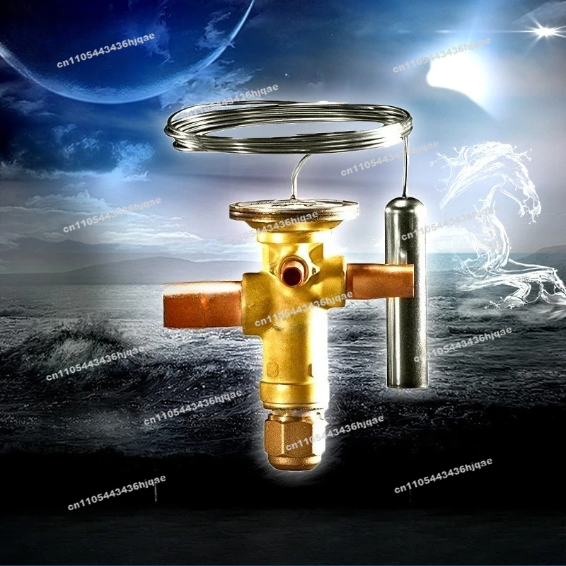 External Balance Expansion Valve, American Standard Straight-through Throttle Expansion Valve for Cold Storage Evaporator