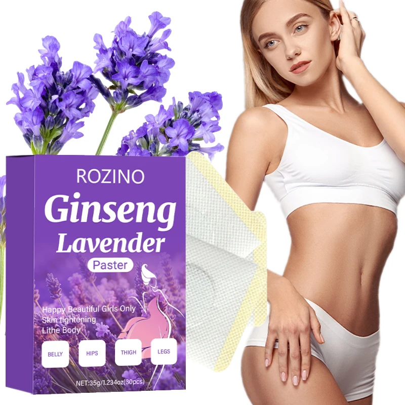 ROZINO Lavender and Ginseng Abdominal Firming Patch features a soft, skin-friendly adhesive that fits snugly against the skin of the waist and abdomen, and is enriched with lavender and ginseng nourishing ingredients. The ample essence continuously moisturizes the surface of the abdominal skin, soothing dryness and roughness. The patch adheres firmly and is not prone to shifting. It is easy to use and meets the daily basic care needs of the waist and abdominal skin.