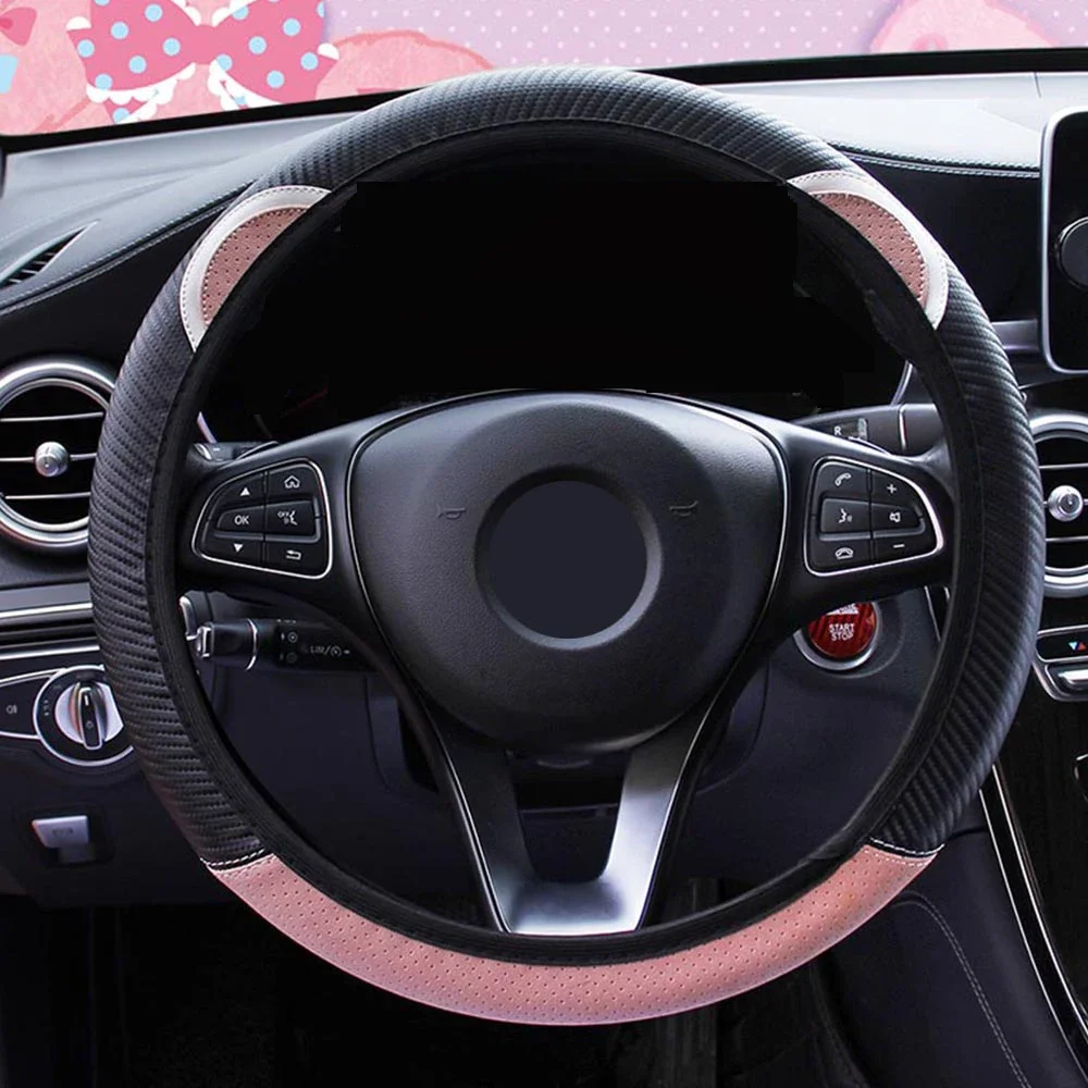 Cute Cartoon Cat Ear Steering Wheel Cover Universal Car-styling Car Steering-Wheel Handle Covers Auto Decoration