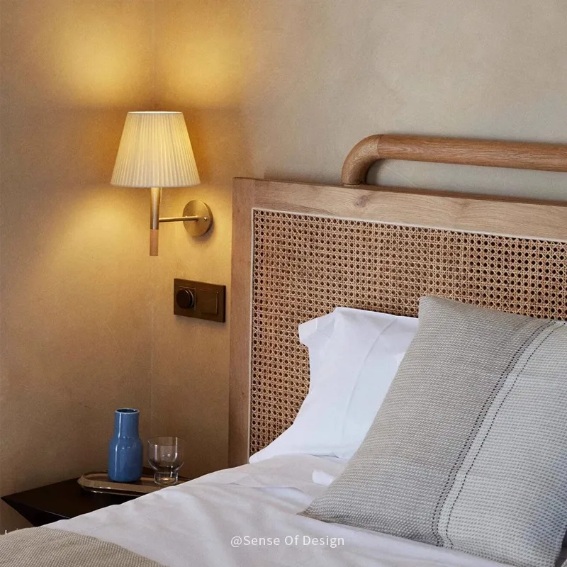 مصباح جداري إسباني بسيط مصمم ممر الدرج من القرون الوسطى Wabi-**** مصباح بجانب السرير وغرفة النوم والإفطار #4