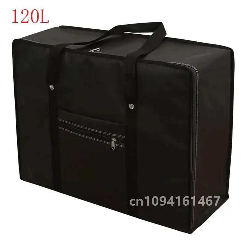 Bolsa de equipaje gruesa impermeable, bolsas de almacenamiento de ropa de viaje con cremallera, bolsa de lona grande para ropa de viaje de vacaciones, bolsa de envío de aviones