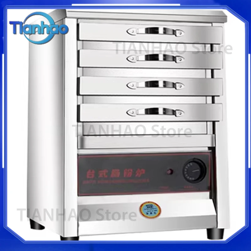 Commercial Steam Rice Roll Maker for Side-Mounted or Built-in Water Tank 4KW High-Power Electric Steamer Stainless Steel