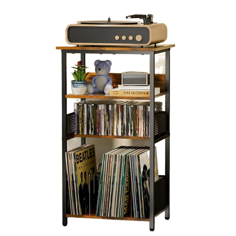 

to-ceiling multi-layer vinyl record rack Home multi-functional living room Bedroom Album display cabinet