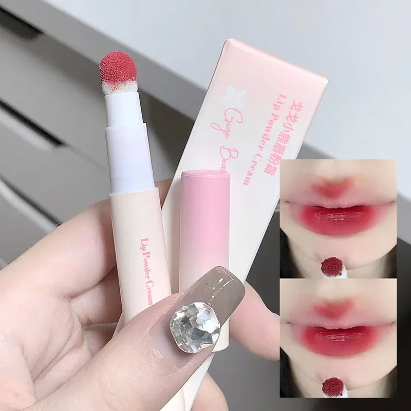 Liquid Lipstick Air Cushion Lip Cream Matte Lip Gloss Moisturizing Lip Mud Soft Blush Cream Lip Cheek Dual Use Korean Makeup