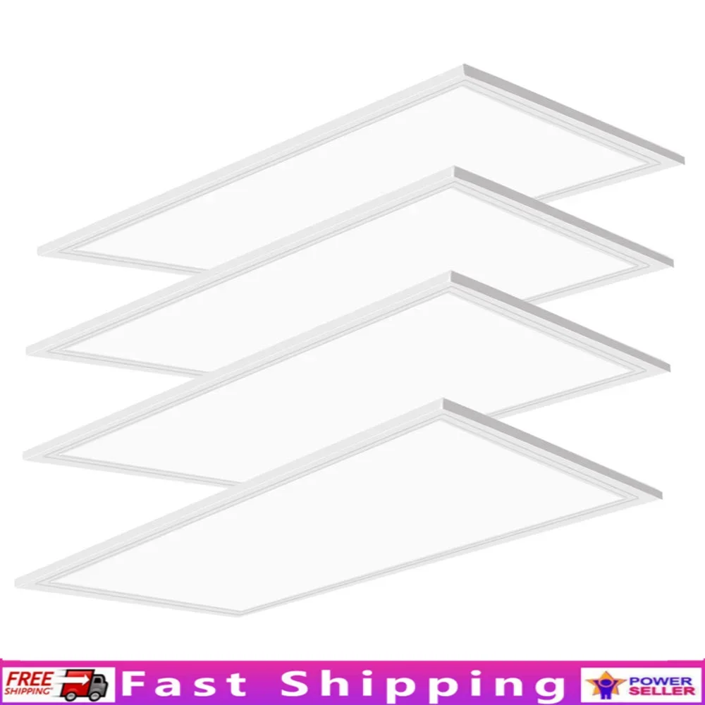

75W 2X4 LED Panel Light 4 Pack 0-10V Dimmable 7800 Lumens Energy Saving Ceiling Light Fixture Indoor Use