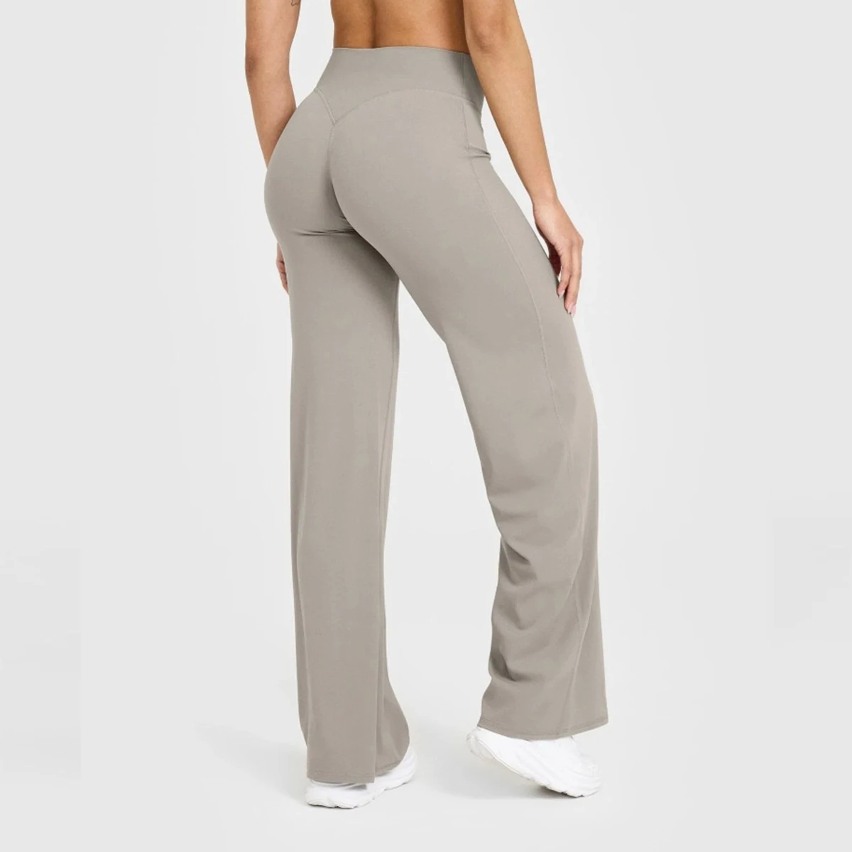 Uitlopende leggings Rechte pijpen leggings Dames Wijde pijpen Yoga Ademende fitnesskleding Veelzijdige casual broeken
