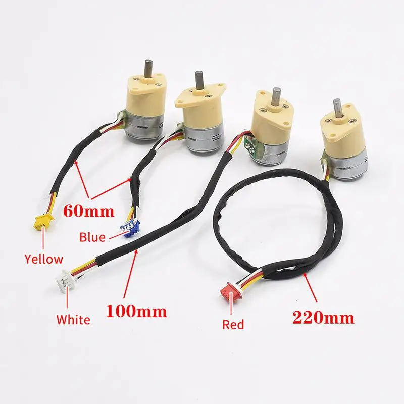 15BY Mini 15mm 2-Phase 4-Wire Gear Stepper Motor Micro Full Metal Gearbox Gear Stepping Motor DIY Smart Car Robot Monitor Camera