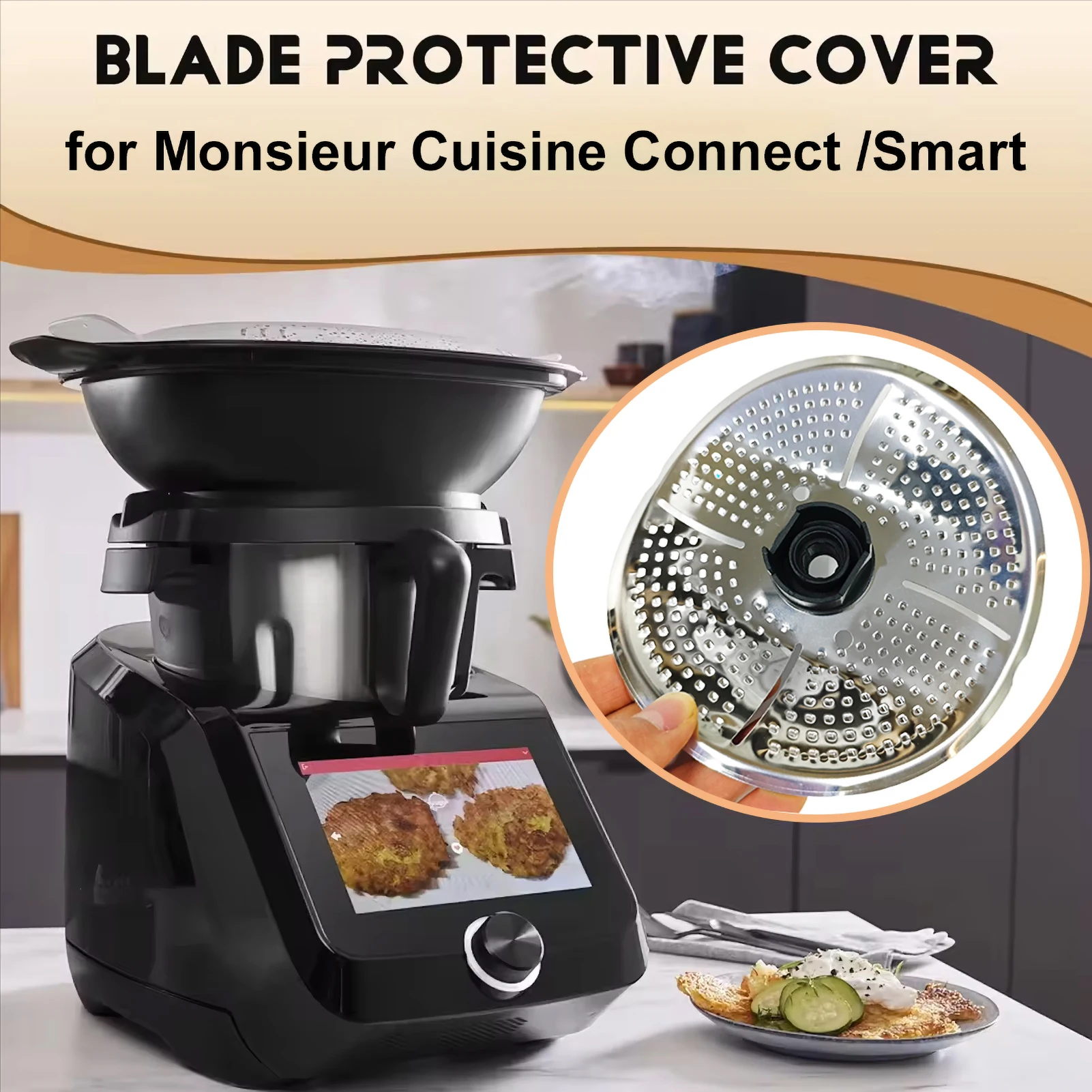 Blade Protect for Monsieur Cuisine Connect /Smart Knife Food Divider Cover for Cooking Separation