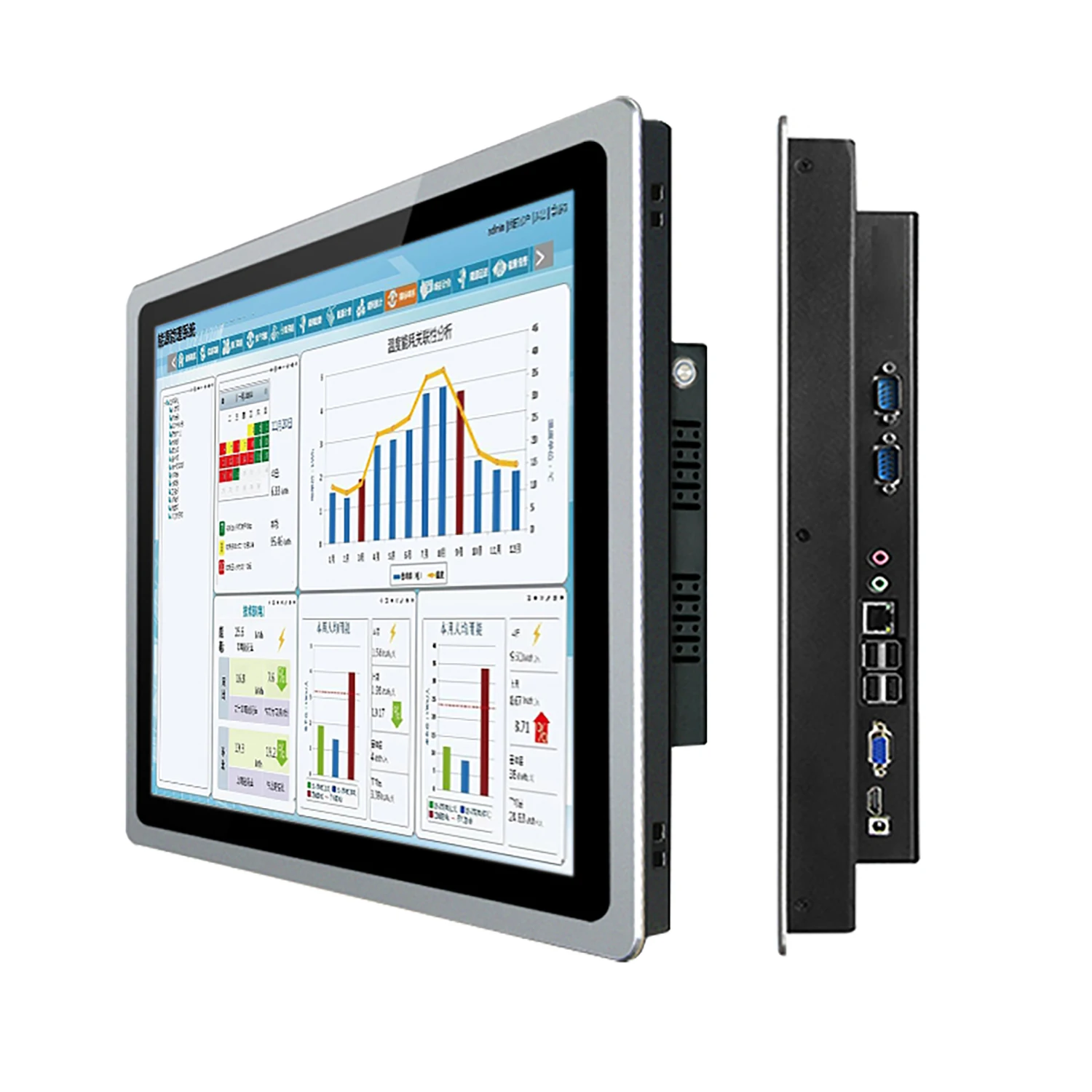 17 Inch Industrial mini Computer All-in-one IPC Panel PC With Capacitive Touch Screen WiFi COM for Win10 Pro/Linux 1280*1024