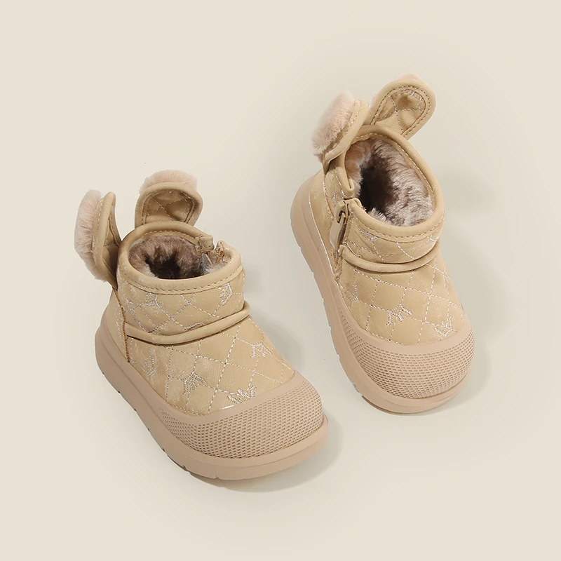 

Женская детская хлопковая обувь, зимние модели, мягкая обувь для девочек, повседневная обувь для мальчиков