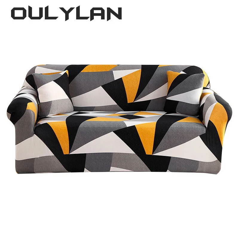 Oulylan Elastic Sofa Covers for Living Room Sofa Couch Cover Chair Protector 1/2/3/4-seater Geometric Sofa Slipcovers