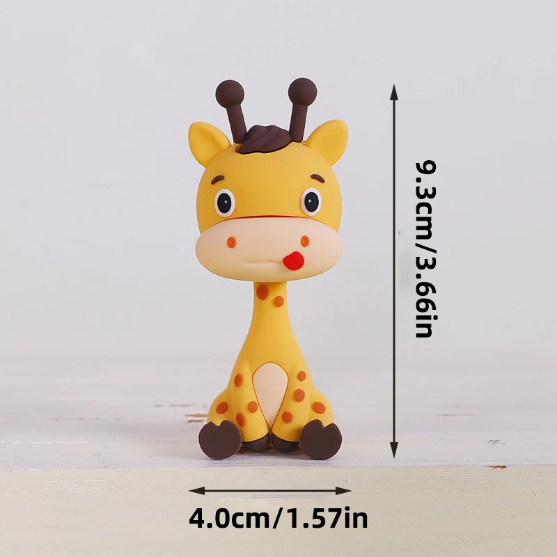 Wald Kleintiere Kuchendeckel Eichhörnchen, Nilpferd, Zebra, Giraffe, Gräser, Obstbäume für Jungen Kindergeburtstag Partydekorationen – Detail 33