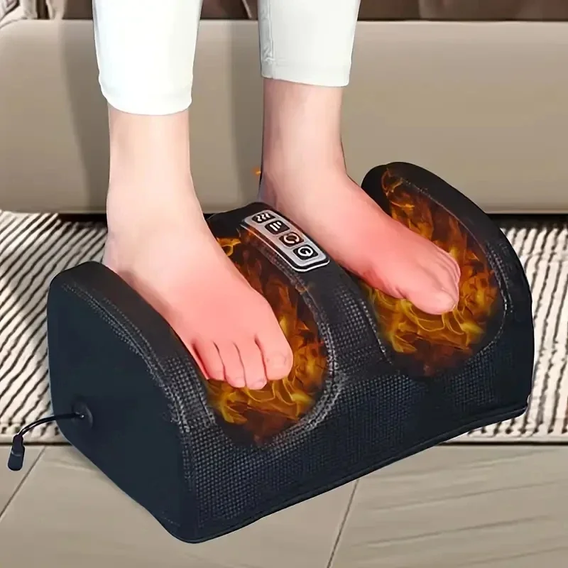 

Infrared Heating Foot Massager Electric Hot Compression Feet Massage Improve Blood Shiatsu Kneading Roller Muscles Relaxed Legs