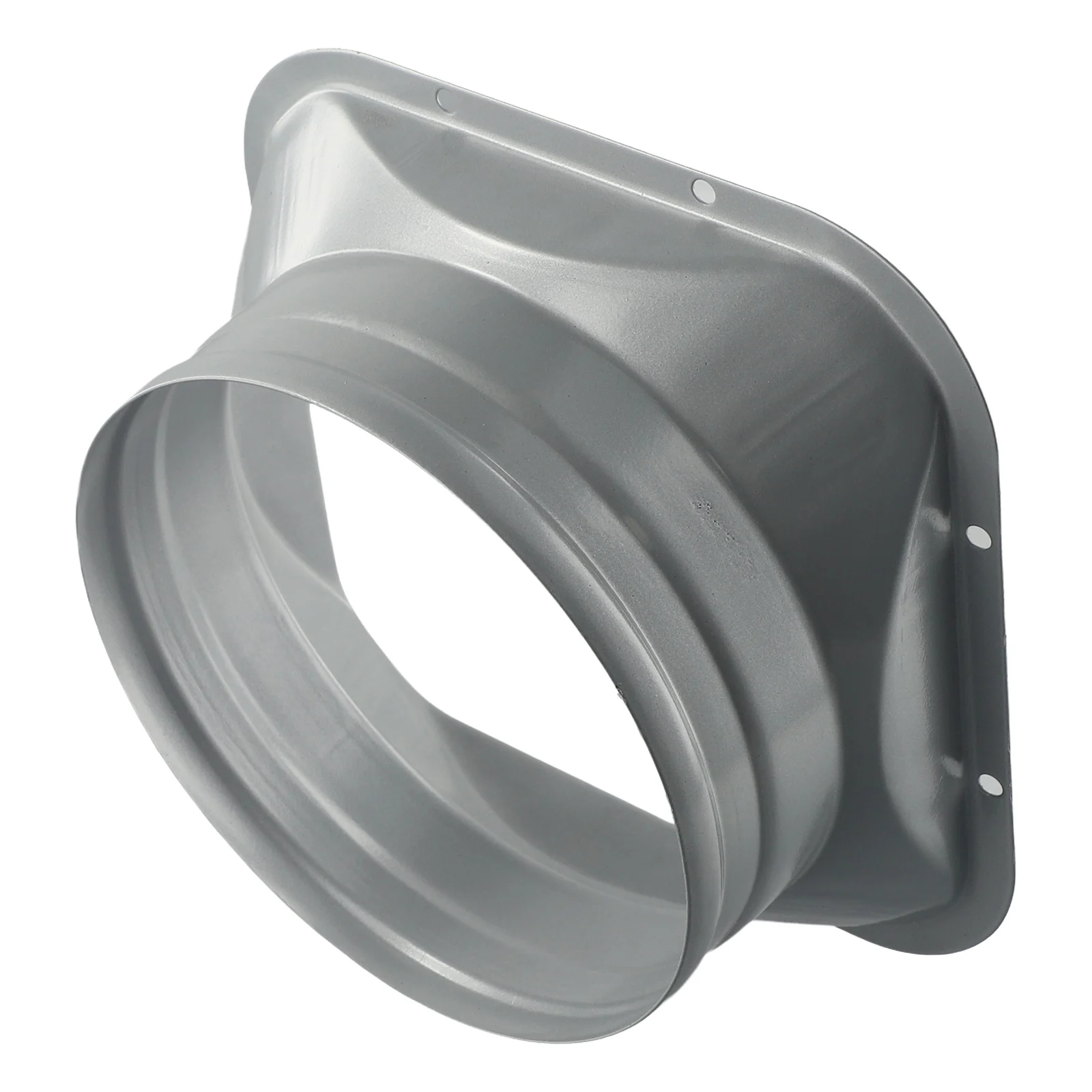 Metal Pipe Air Vent Flange Connector 410inch with Screw Mounting Holes Galvanized Sheet for Durable for exhaust Duct Connection