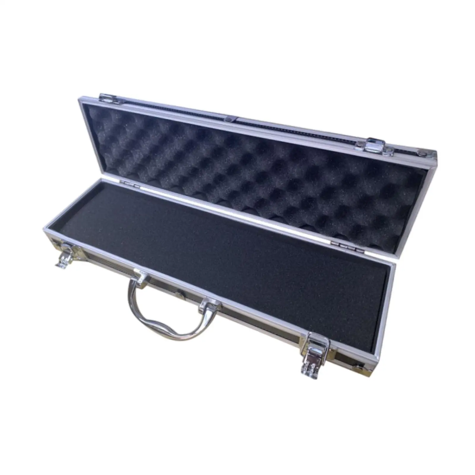 Aluminum Alloy Storage Box with Sponge Portable Instrument Tool Box for Outdoor Use Equipment Tool DIY Projects Travel Mechanics