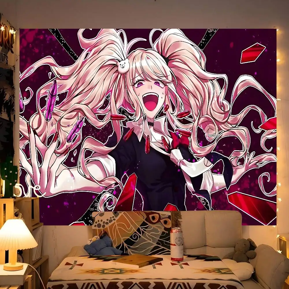 E-Enoshima-Junko موضوع حفلة خلفية القماش للفتيات زينة عيد ميلاد خلفية لالتقاط الصور