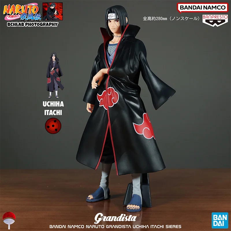 

Spot Genuine Bandai Naruto Shippuden Itachi Uchiha Figurine Anime Peripheral Tabletop Ornament Pvc Collection Model Toy Gift