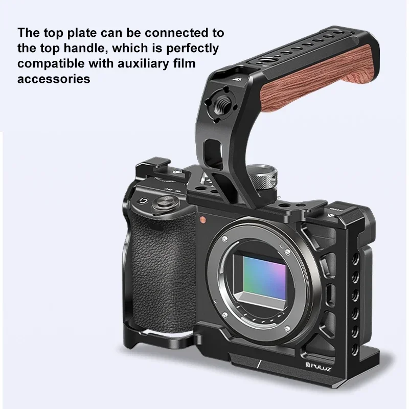 Metal Camera Cage Expansion Mount Stabilizer Rig For Sony A6500 / A6400 / A6300 / A6000 Camera Accessories