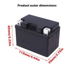 YTX4L12V4ah/YTX5 12V 5ah/YTX7 12V7-1A plastikowa osłona ochronna motocykl Start bateria litowa wbudowana plastikowa osłona ochronna