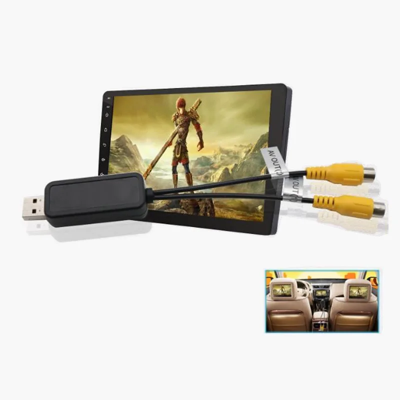 

Car video output adapter 2 CVBS Output To RCA Cable for Android Multimedia Player for Android TV Player