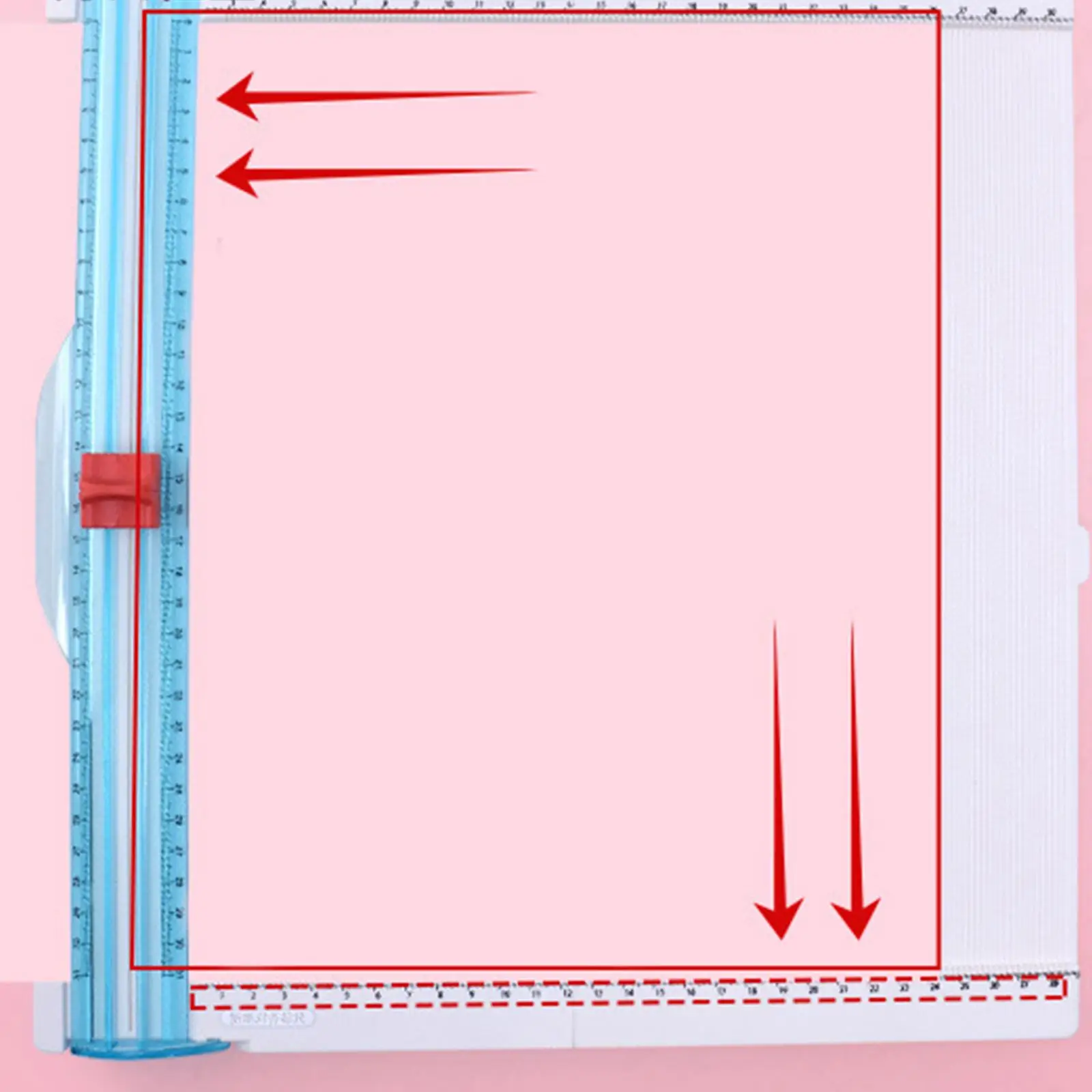 DIY Paper Cutter Scoring Board Portable Craft Paper Cutting Tool for Book Cover Gift Box Photo Coupons and Scrapbooking