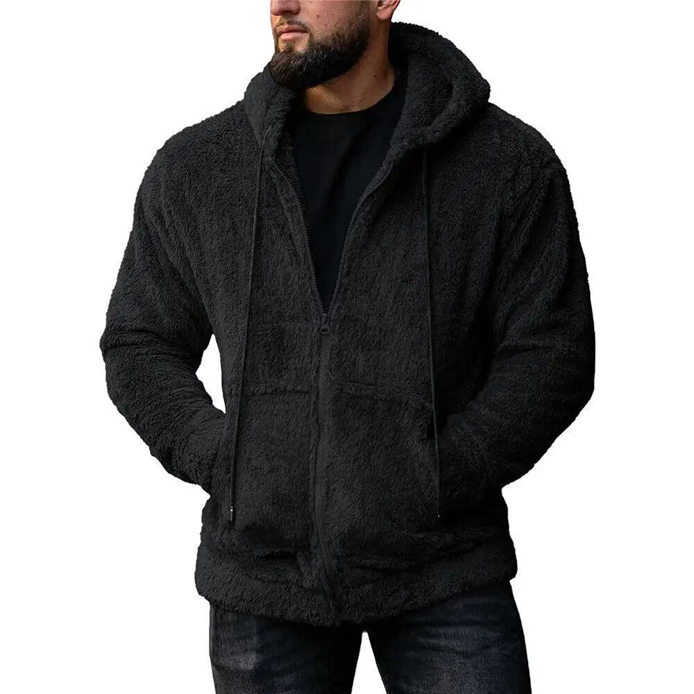 Cardigan à capuche Smile pour homme, veste zippée, streetwear chaud, pull à capuche avec cordon de serrage, mode décontractée, automne et hiver