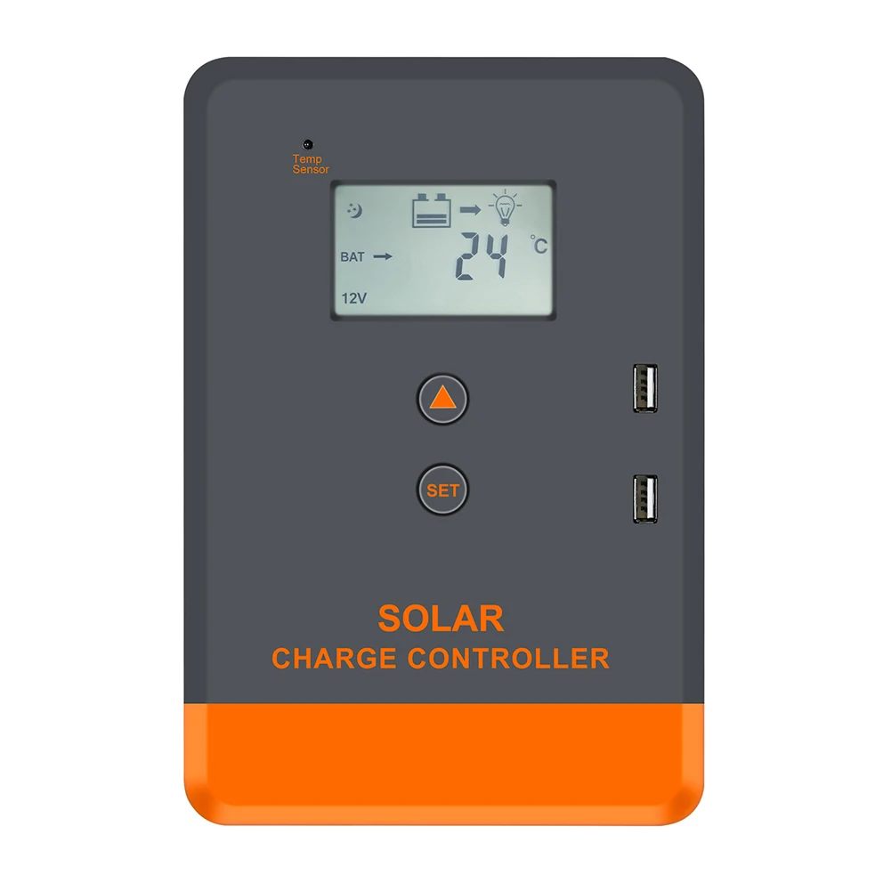 20A Solar Controller 12V/24V PV Controller For Charging Status Check Overcurrent Protection Overdischarge Protection