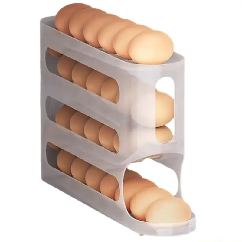 QX2E Durable 4 Layer Ladder Eggs Storage Case Shatterproof For Commercial Kitchen