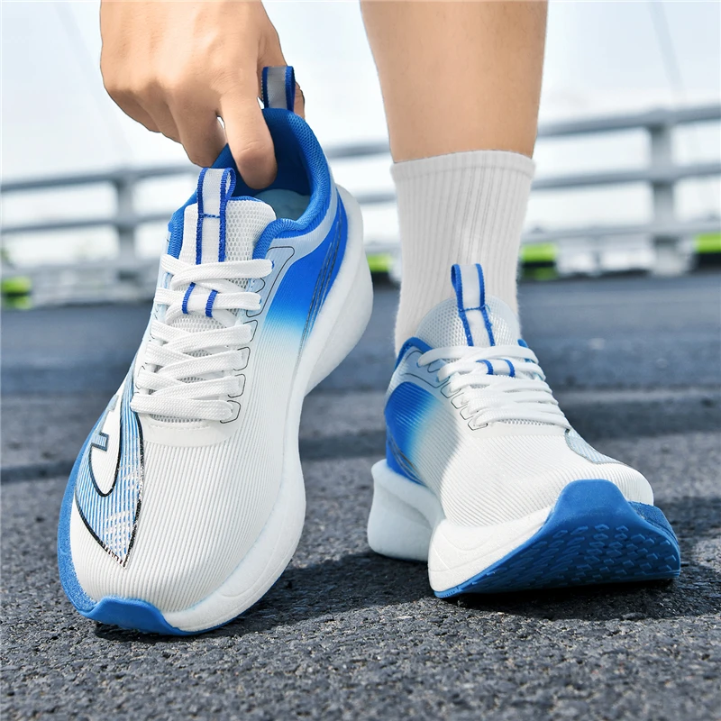 

Fly Electric 6C running shoes men's ultra-light student professional carbon board racing breathable cushioning 8pro sneakers