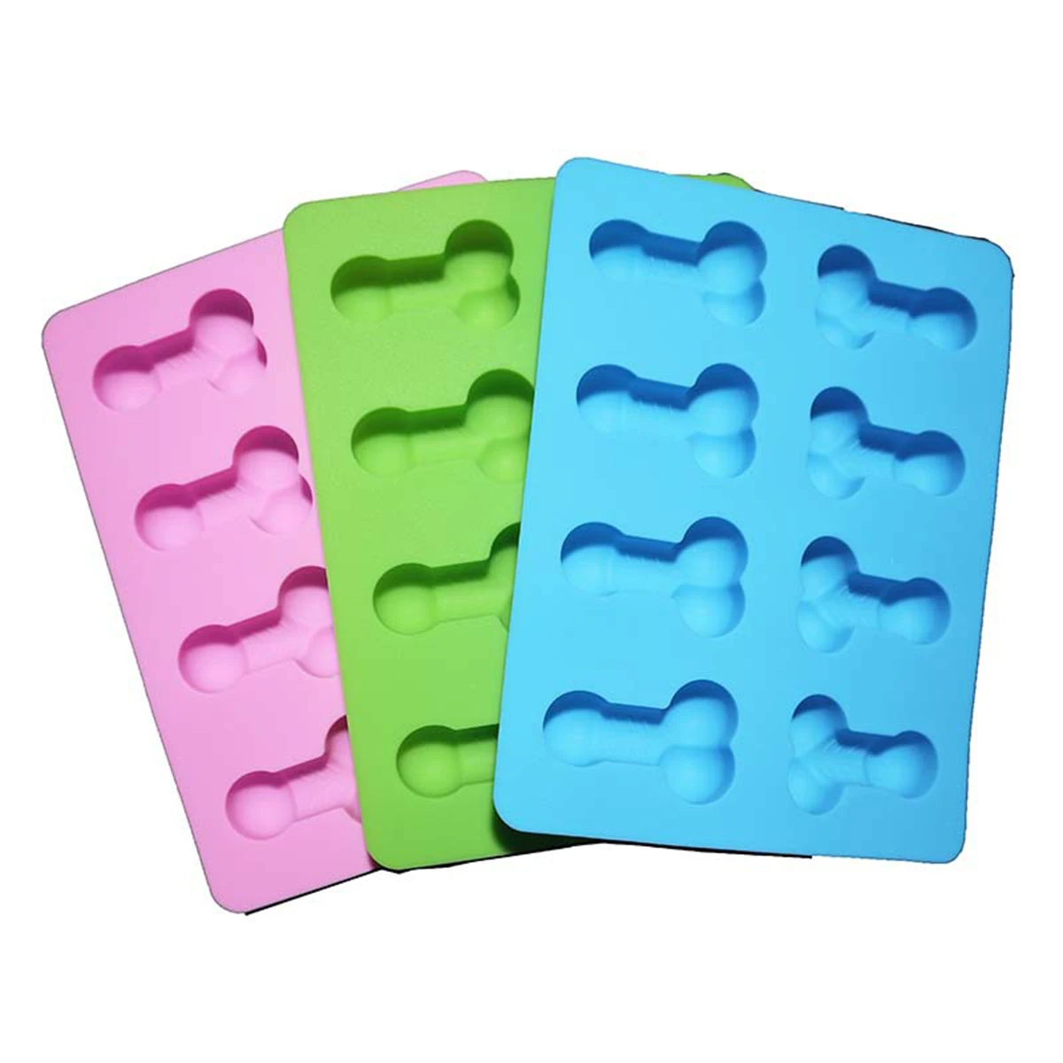 Funny Dicks Chocolate Mould Ice Cube Tray Adult Party Genitals Dessert Sexy Penis Chest Silicone Cake Mold Baking Cake Tools