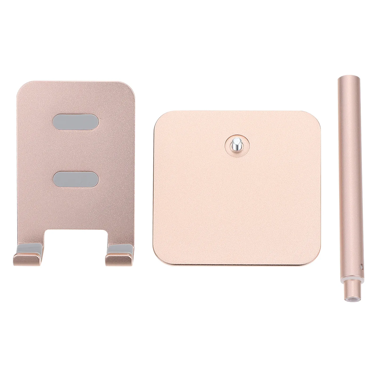 

Adjustable Desktop Phone Holder Aluminum Alloy Stable Anti-Slip Curved Hook Design for Smartphones Tablets Angle Adjustable